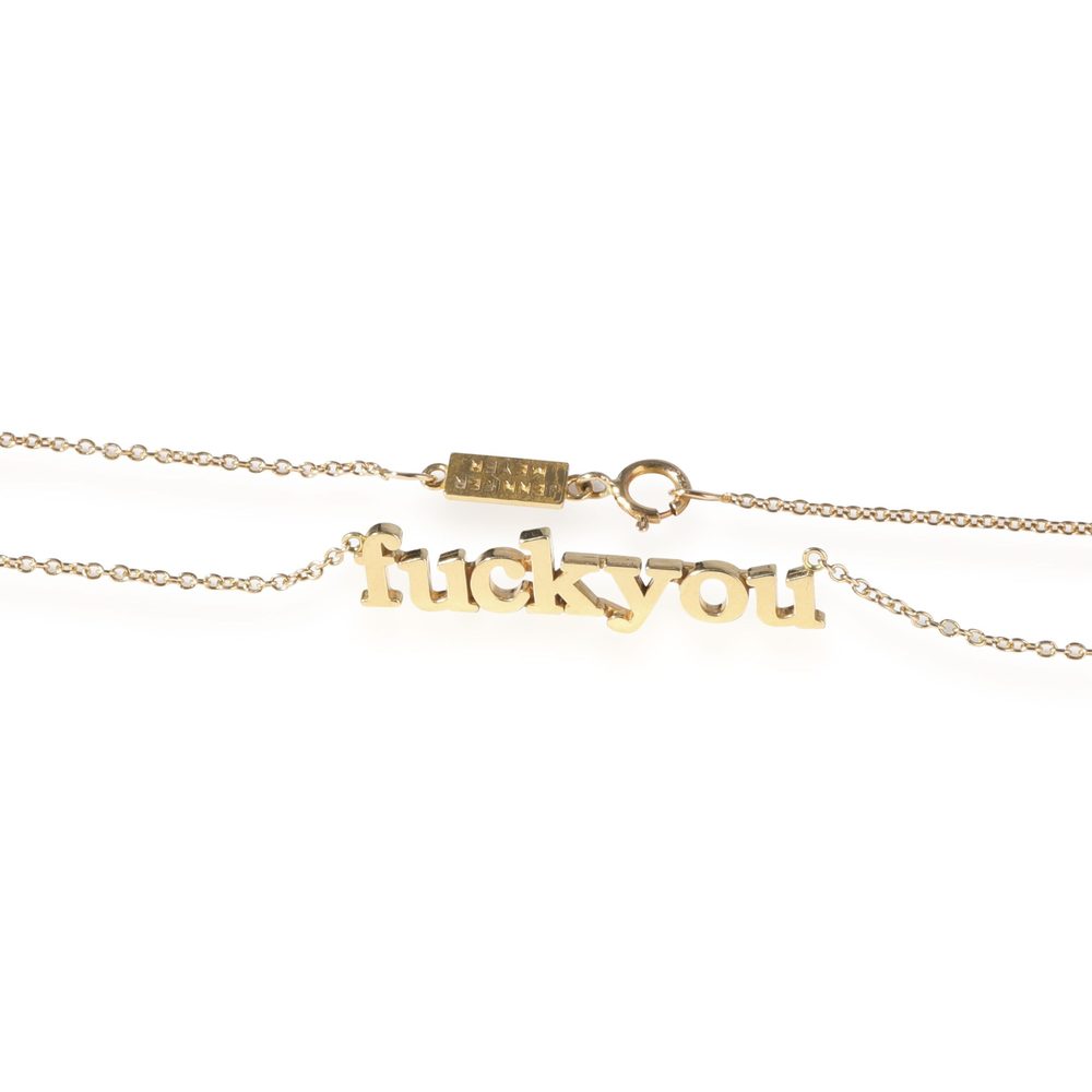 Jennifer Meyer F You Pendant in 18k Yellow Gold - Picture 3 of 3